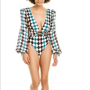 PatBo Checkered One Piece Swimsuit (6)